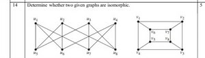 | 14 | Determine whether two given graphs are isomorphic. | 5 |... | Filo