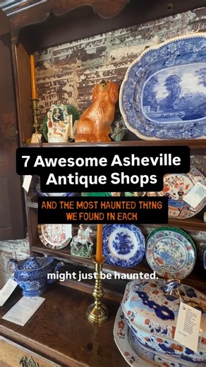 We’re celebrating Halloween by showing off the seven most haunted things we found on a recent circuit around Asheville‘s amazing antique stores. Let us know in the comments if you know what that frog from Atomic Furnishing & Design has seen. Or maybe we don’t wanna know? In this reel: Sweeten Creek Antiques & Collectibles, LLC Altamont Vintage Antique Tobacco Barn Village Antiques at Biltmore Marquee Asheville Lexington Park Antiques Atomic Furnishing & Design | Visit Asheville
