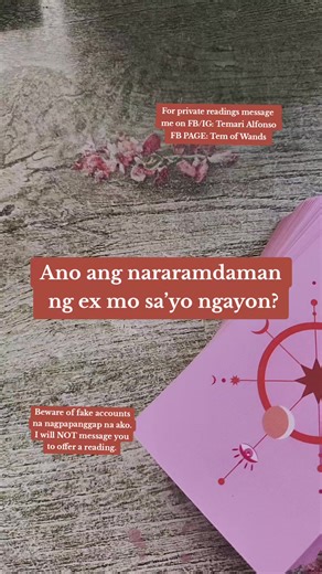 🌙 For private readings, contact me on FB: Temari Alfonso https://www.facebook.com/tarotnitemari IG: @tarotnitemari https://www.instagram.com/tarotnitemari THREADS: https://www.threads.com/@tarotnitemari -- Follow and subscribe naman mga ante ko. Help me reach 1000 subs! 🌟 YT: Tarot ni Temari https://youtube.com/@tarotnitemari #tarotph #tagalogtarotreading #tarotnitemari #barahanitem #mystemaria