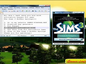 The Sims 3 Hidden Springs Serial Numbers (Keys)