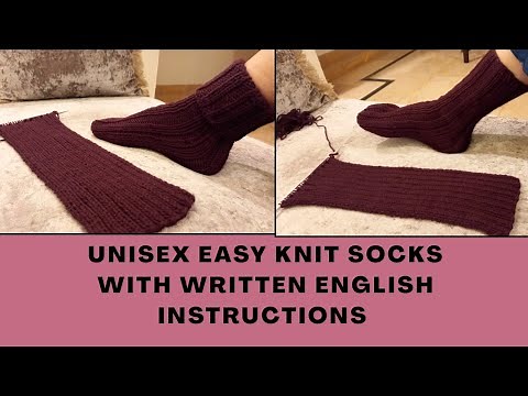 Knitting Very Easy Socks For Ladies & Men | Woolen Socks | Booties | Slippers | Written Instruction