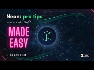$NEO to $GAS: Claiming Rewards with Neon Wallet Step-by-Step