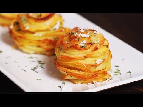 Parmesan Potato Stacks Recipe