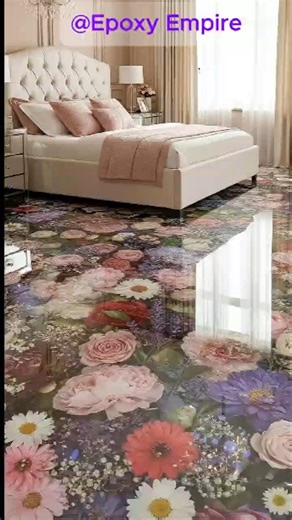 This Bedroom Has a Garden Under the Floor #shorts #epoxy #flooring #luxuryinterior