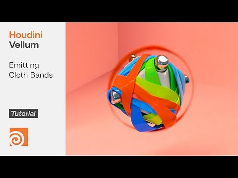 Houdini Vellum Cloth (Beginners) [Tutorial] | Emitting Vellum Cloth Bands + Shrinking/Shrink Wrap