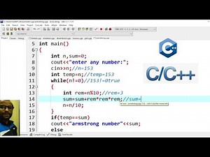 Check Armstrong Number Program explain | C++ Tutorial for Beginners in Hindi 32