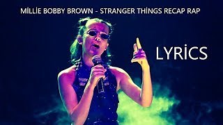 STRANGER THINGS SEASON 1 RECAP RAP Lyrics - MILLIE BOBBY BROWN | eLyrics.net