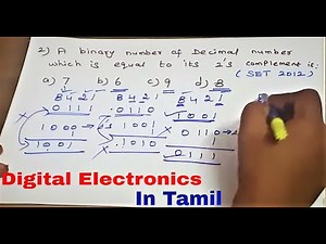 UGC NET CS | DIGITAL ELECTRONICS | NUMBER SYSTEM | UGC NET SOLVED PROBLEMS | PG TRB CS | in Tamil