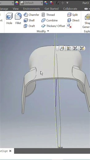 Motorcycle Aerodynamic Winglet Modeling in Autodesk Inventor | PART-4 | SHORTS | DEVELOPMECH