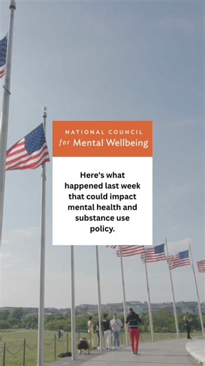 Here's what happened last week that could impact mental health and substance use disorder policy. Sign up to get weekly updates and advocacy opportunities sent straight to your inbox: https://bit.ly/4r0JKj7 | National Council for Mental Wellbeing | Facebook