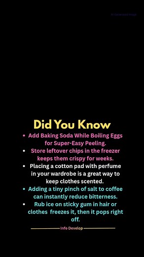 739 reactions · 100 shares | Secret Life Hacks Everyone Should Know #trendingreels #facts #trend #science #knowledge | Info Develop | Facebook