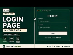 How to Make a Login Page in HTML & CSS | Easy Project