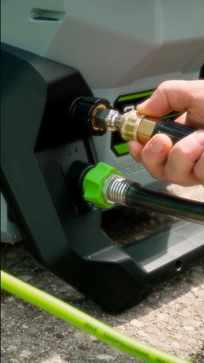 Dirty driveway? The EGO Pressure Washer can handle it with its 3,200psi Turbo mode. #powerwashing