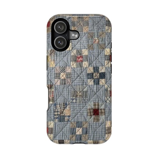 Patchwork Quilt Pattern Phone Case | Magnetic Impact-resistant Case - Etsy