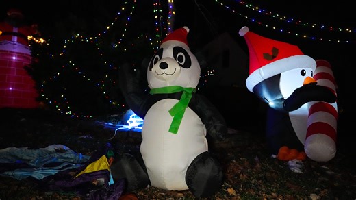 Upper Arlington Christmas light display