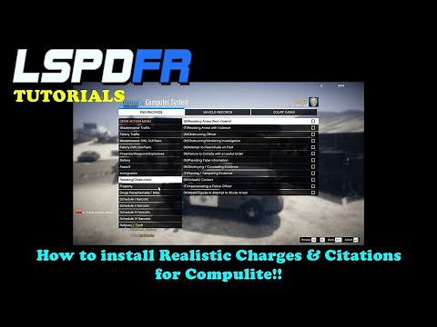How To Install Realistic Charges & Citations For Compulite - #lspdfr #lspdfrtutorial #compulite
