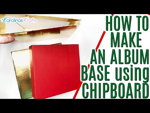 How to Make a Chipboard Mini Album Base Tutorial with Perfectly Mitered Corners