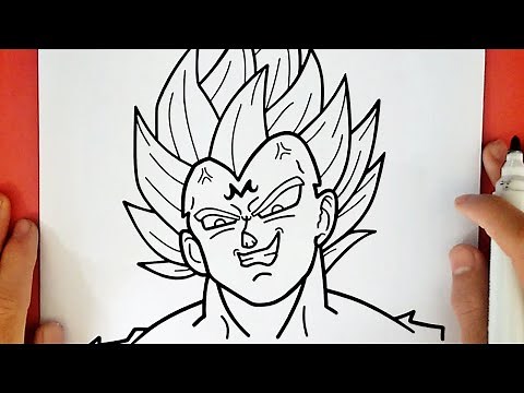 HOW TO DRAW MAJIN VEGETA SSJ2