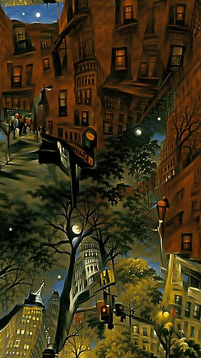 #pytti #trippy #generative #hopper #city #night