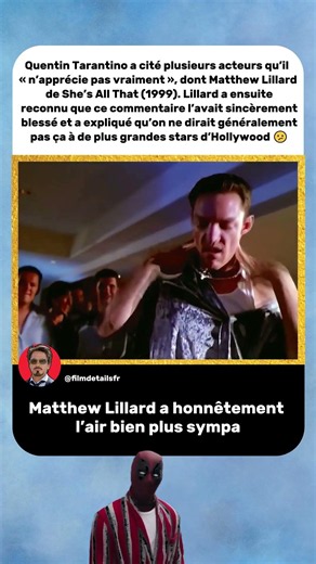 Le Commentaire de Tarantino a Blessé Matthew Lillard 😕 | She's All That (1999)