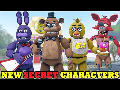 How to get ALL 4 NEW FNAF 1 Secret Characters and Badges in FREDBEAR'S MEGA ROLEPLAY [Roblox]