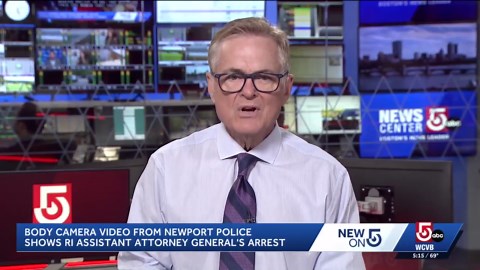 Police body camera footage shows arrest of Rhode Island prosecutor