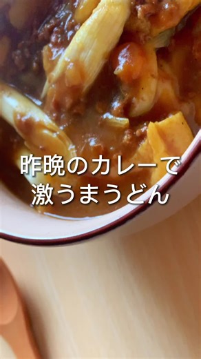 残ったカレーで簡単カレーうどんの作り方