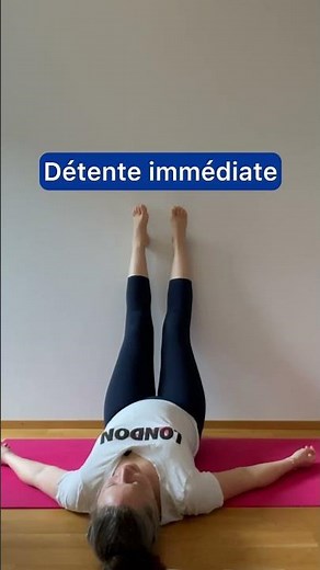 Relax your legs and back in 30 seconds | legs against the wall #yoga #relaxation