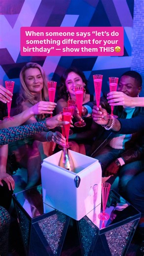 Social Cues | NYC private lounges on Instagram: "Birthday idea in NYC💃🥳 All-in-one party room in NYC that feels like a private club when you enter🔥 💜Vibrant, retro‑chic Miami vibe - think ’80s disco-meets-street‑art playground😍 Here’s what to expect: 🪩Capacity: up to 50 guests 🪩BYOB & BYOF 🪩Pool table, darts, karaoke, board games, photo booth, and smart lighting to curate the vibe - all is included with the booking 📍100 White Street #birthdayplans #birthdayinspo #partyroom #partyhall #p