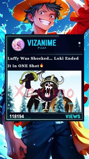 Luffy Was Shocked… Loki Ended It in ONE Shot 😨 #anime #shorts
