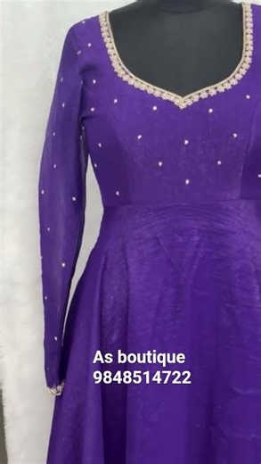 #frock design#vira video l #fashion #as #maggam work frock design #latest #trending