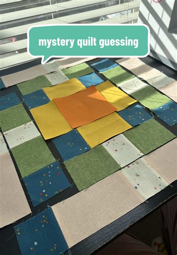 Help me solve the mystery! Does it make sense that the neutrals match up? The next step is released today so we shall see if we’re on the right track! #threesixfiveprojects #sewalong #mysteryquilt #toadcircle #quilt