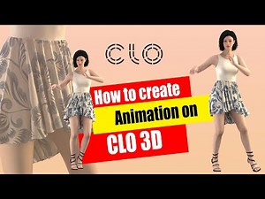 How to create animation on CLO 3D