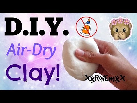 D.I.Y. Air-Dry Clay | How to Make Clay Without GLUE! {AMAZING TWO INGREDIENT RECIPE!}