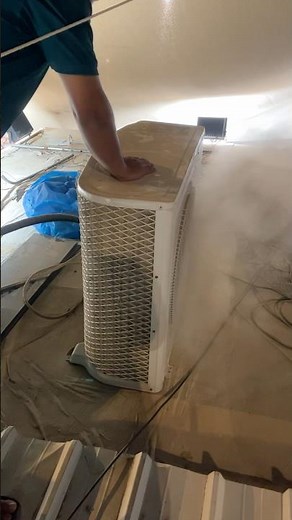 How To Clean Mini Split Airconditioner Outside! Craft AC Cleaning #shortsfeed #accleaning