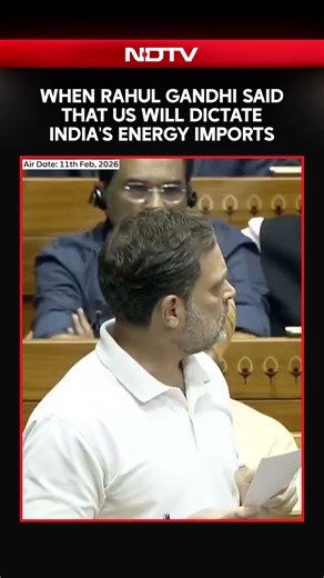 When Rahul Gandhi Said That US Will Dictate India's Energy Imports