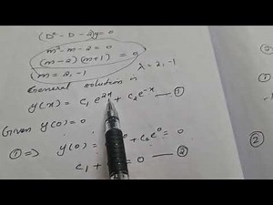S1M2 solution of IVP of homogeneous equation.