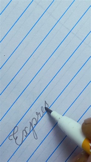 Cursive Handwriting|writing of "Expression"|How to write Cursive #cursive #art #reels @CursiveWriter
