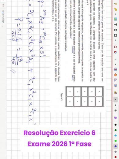 Exercício 6 Matemática A 2026 1ª Fase – Resolução