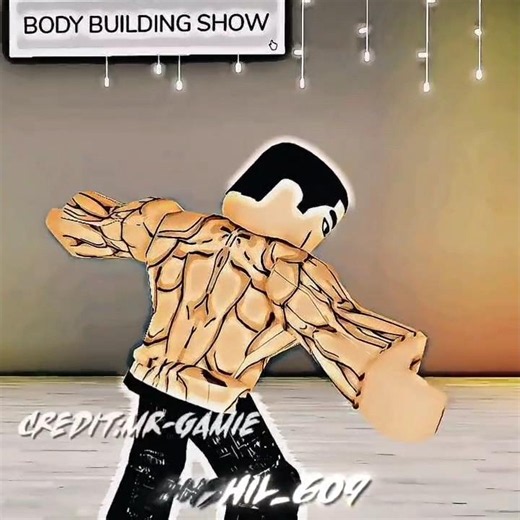 Bacon's Aura In Body Building Show 🔥💀 #roblox #bacon #robloxedit