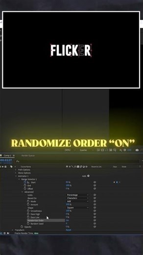 Easily Flicker Your Text in After Effects #tutorial | ZeeFX