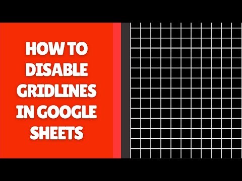How to Disable Gridlines in Google Sheets