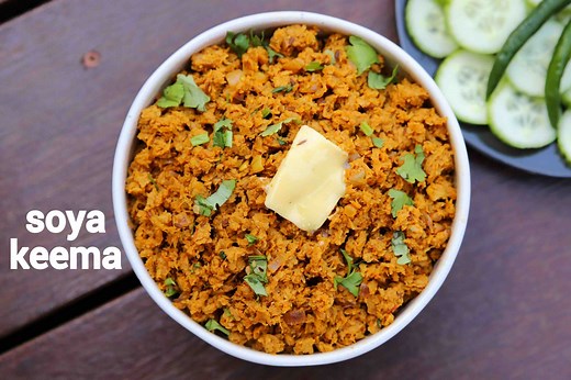 soya keema recipe | soybean keema | how to make soya chunks keema