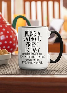 Catholic Priest Mug: Funny Clergy Gift - Etsy
