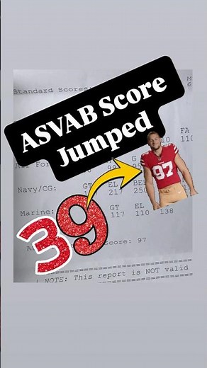 🔥 ASVAB Score Jumped from 39 to 97!! 🤯📈Hard work. Real strategy. REAL RESULTS.#asvab