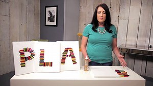 How to Make a Colorful Crayon letter