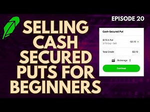 SELLING PUT OPTIONS ON ROBINHOOD (CASH SECURED PUTS TUTORIAL)