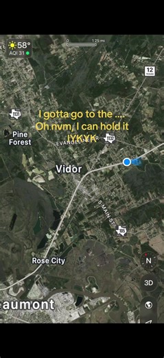 I gotta go to the …. Oh nvm, I can hold it IYKYK #texas #sundowntown #iykyk #restroom #happyblackhistorymonth