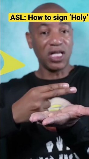 How to sign “HOLY” in sign language