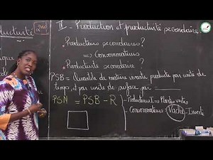 Cours - Seconde L - SVT : Production et productivité / Suite 2 / Mme Cissé